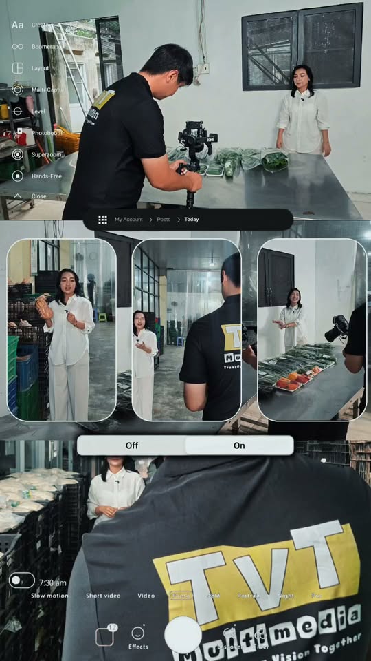 TVT Multimedia team producing social content